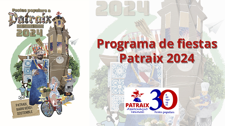 Programa de fiestas de Patraix 2024